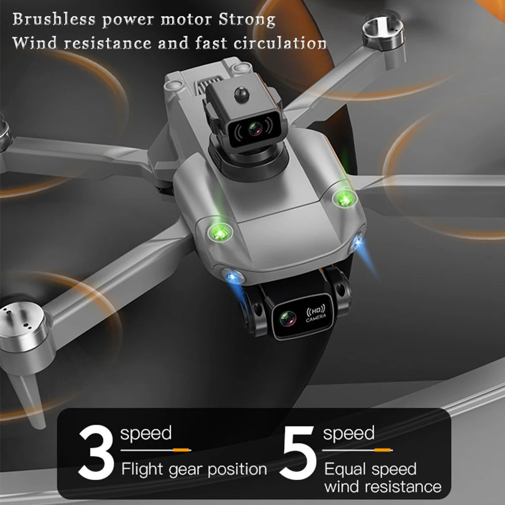 Professional RC Drone 8K Optical Flow Drone with Camera HD Camera Foldable Brushless Dron Helicopter WIFI Aerial Photography Toy