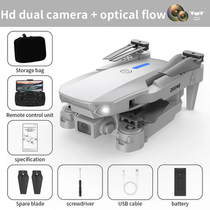 Professional RC Drone 8K Optical Flow Drone with Camera HD Camera Foldable Brushless Dron Helicopter WIFI Aerial Photography Toy