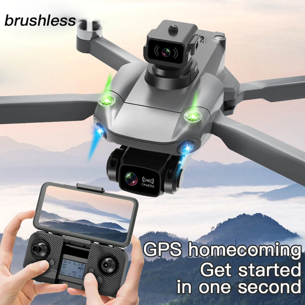 Professional RC Drone 8K Optical Flow Drone with Camera HD Camera Foldable Brushless Dron Helicopter WIFI Aerial Photography Toy